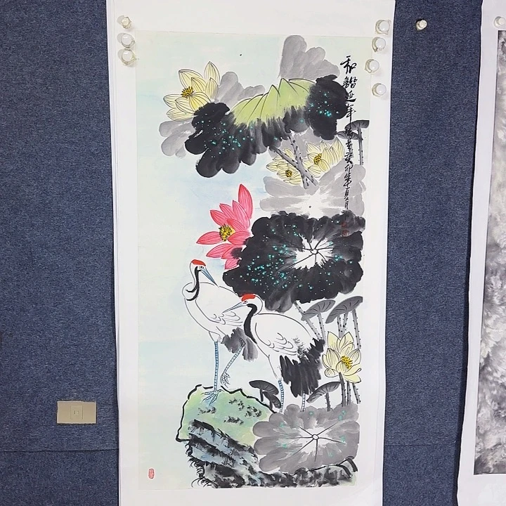 国画国画花鸟画作品