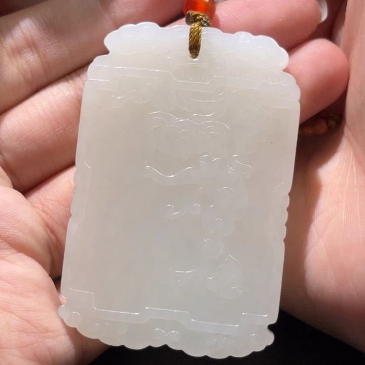 未镶嵌和田玉挂件天**心