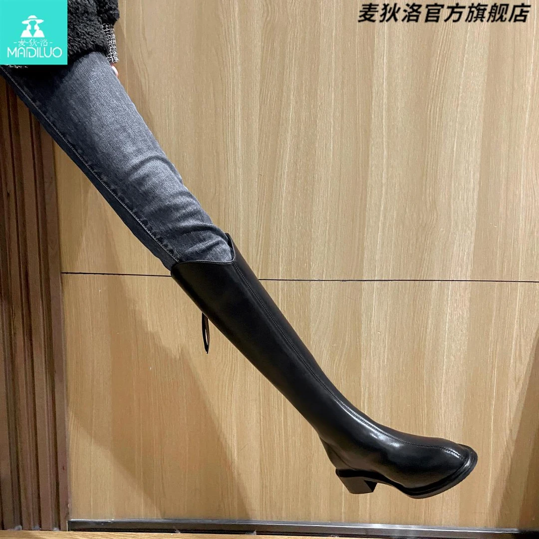 靴子女2025新款秋冬显瘦高筒长筒靴网红骑士靴女鞋今年流行的长靴