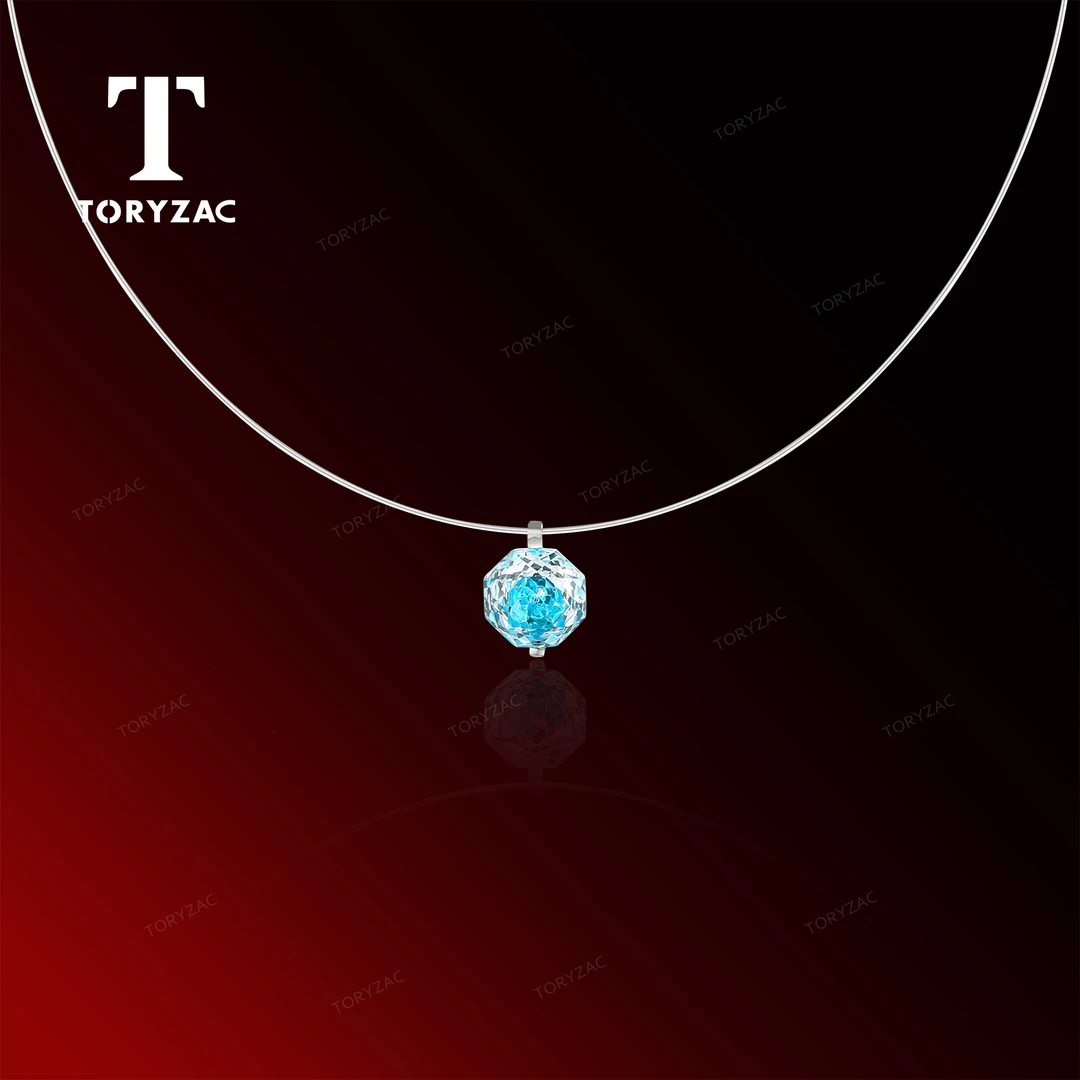 铜合金项链 镀k金【爆闪星泪】玫瑰超火轻奢简约项链2克拉 2972