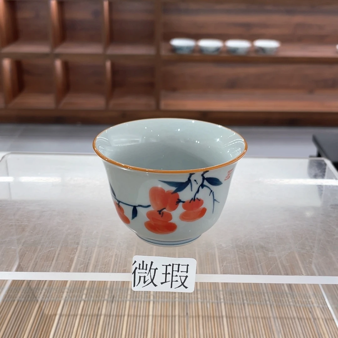 微瑕釉下彩纯手绘