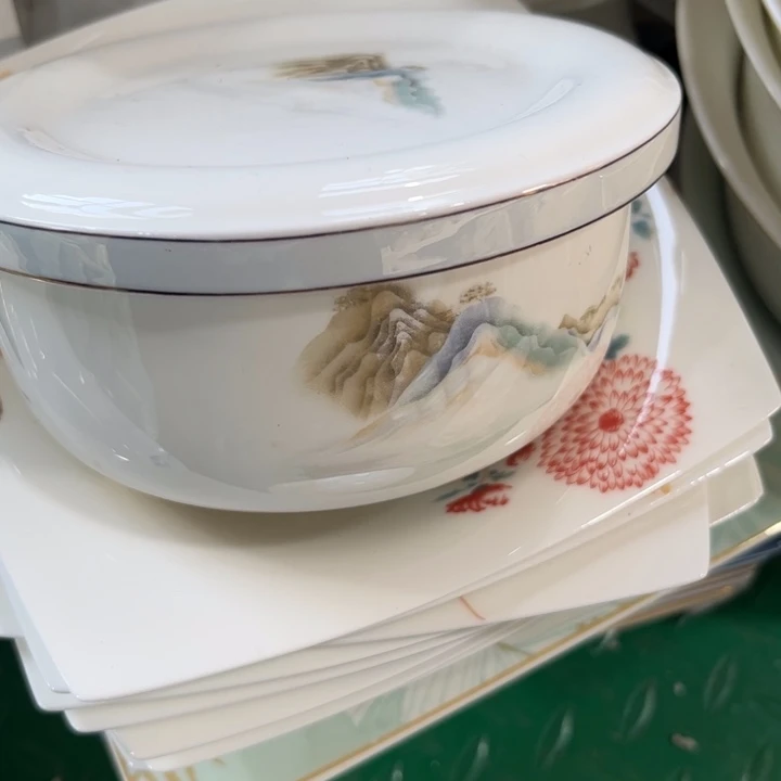 瓷片5.5村保鲜碗两个微瑕