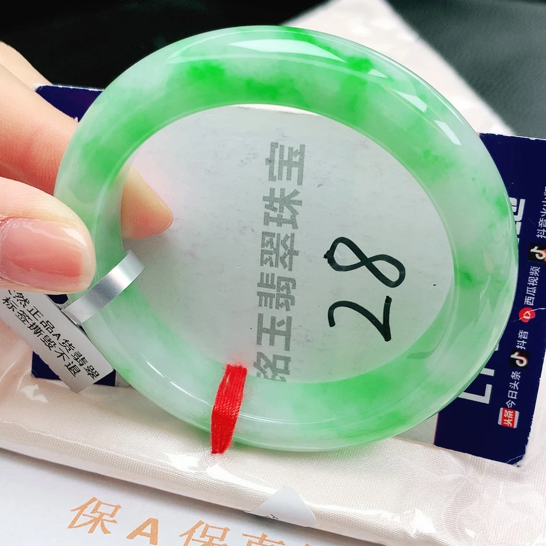 翡翠未镶嵌手镯缅甸天然a货翡翠手镯