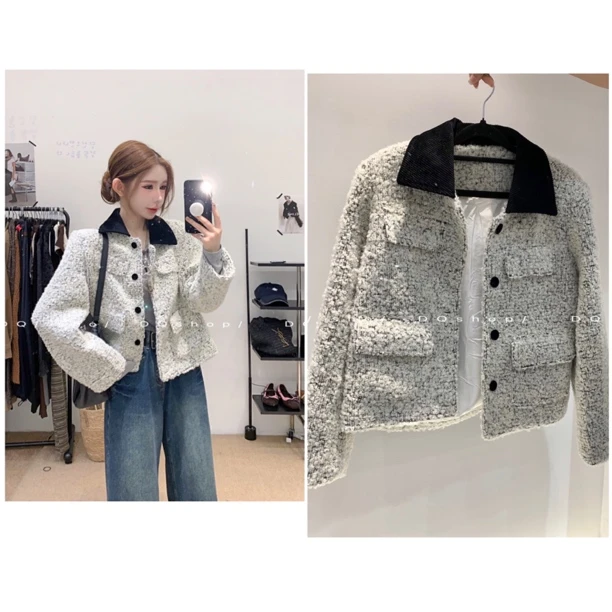 【 奶酪冰茶】 冬款韩系外套