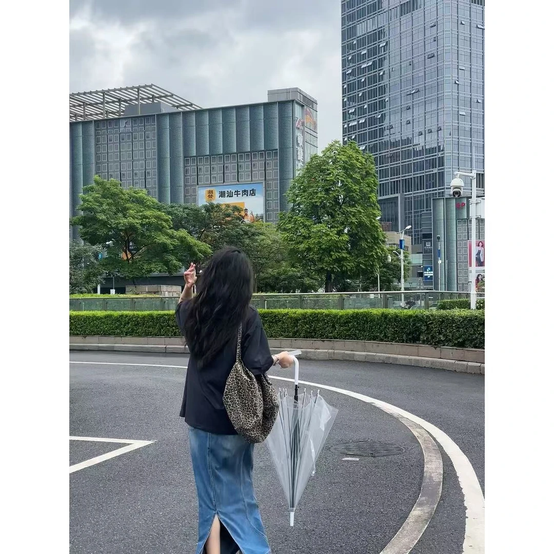 48H【大牌感t】 加长卡通印花宽松短袖 SU331