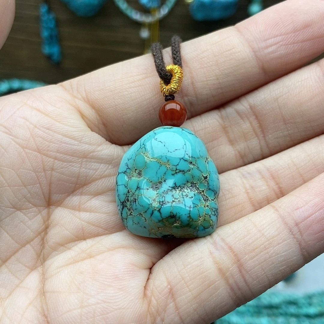 绿松石未镶嵌随行吊坠