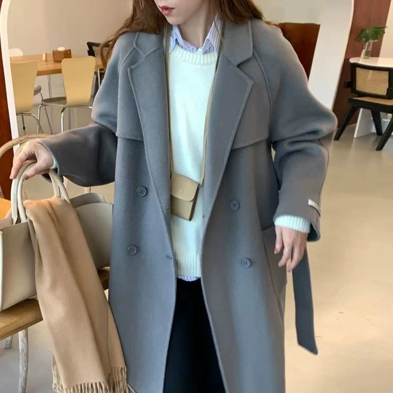 【光头家】151-200毛呢外套中长款百搭气质大衣