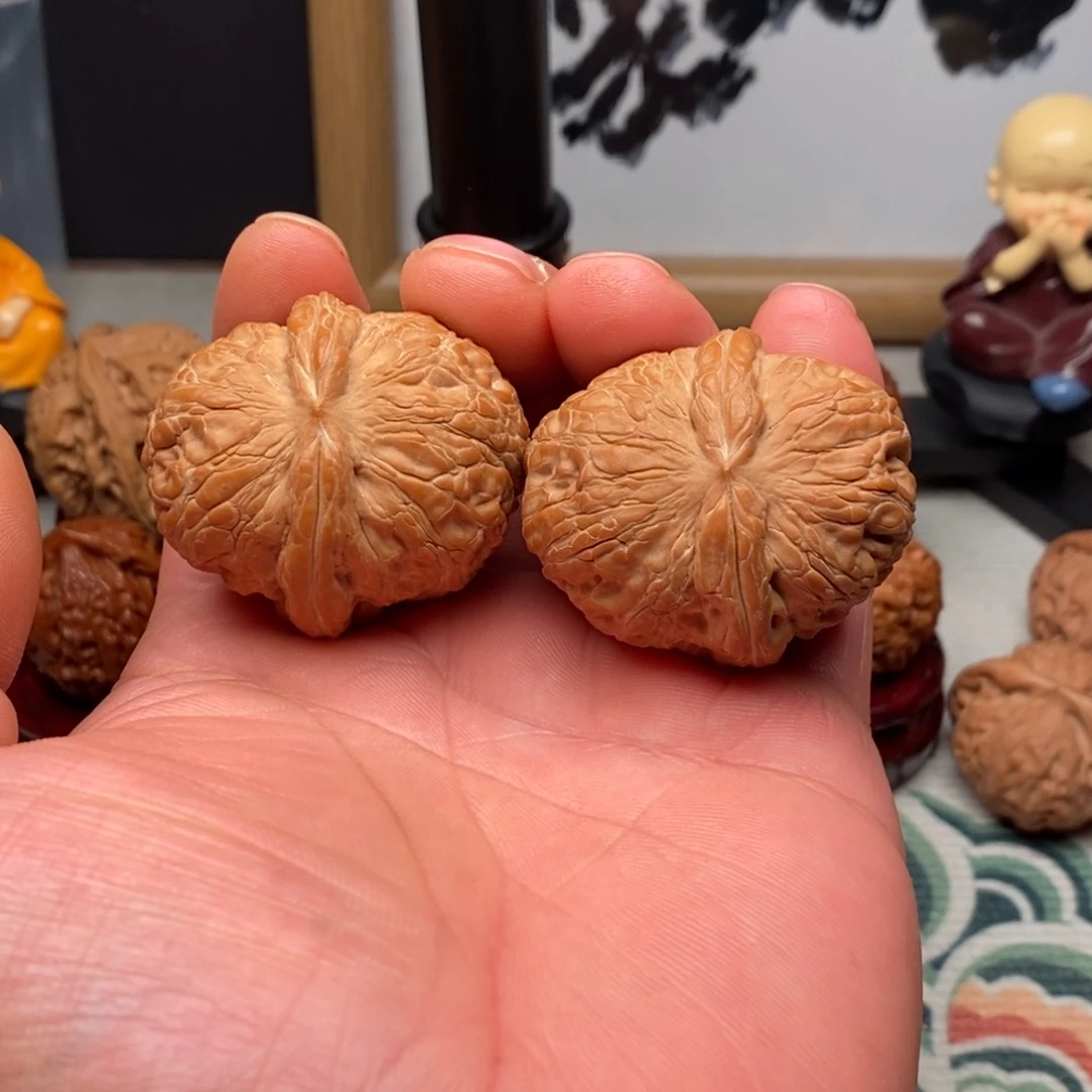 文玩核桃把件明*44元宝