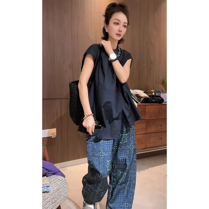 欧洲站2025夏季新款设计感小众不规则纯色衬衫百搭休闲简约上衣女