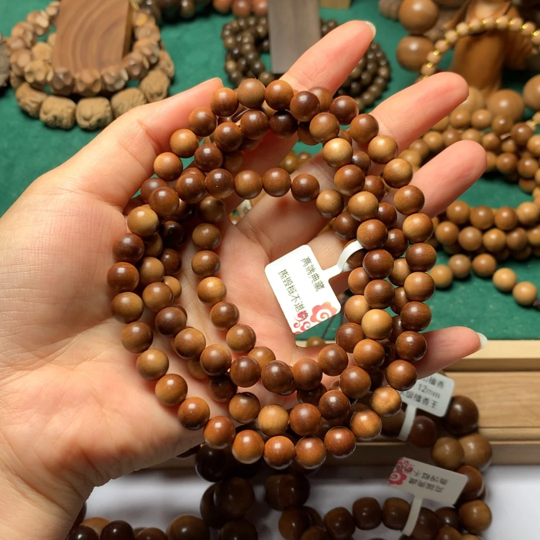 檀香木手串/手链存*老山檀香0.8沉水