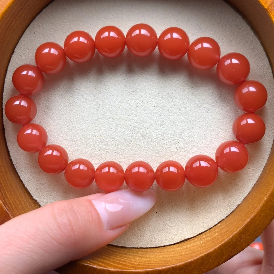 南红玛瑙未镶嵌保山天然原矿南红10mm+手串