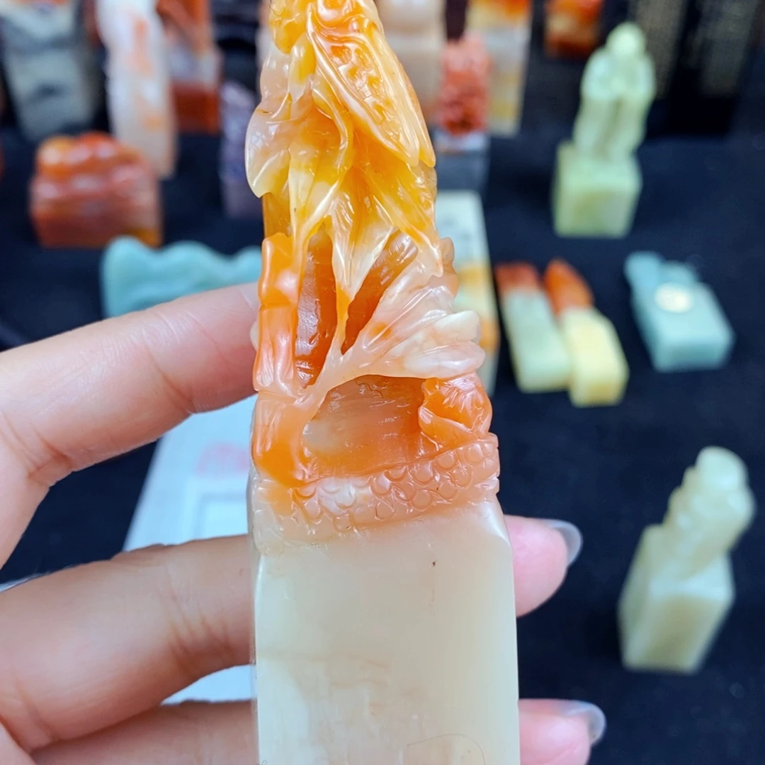 老挝石印石大**兮手工篆刻包邮包刻自定义内容