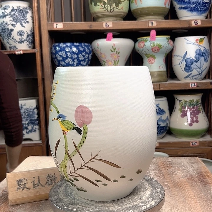陶但盆翠鸟徒弟新款新款陶瓷