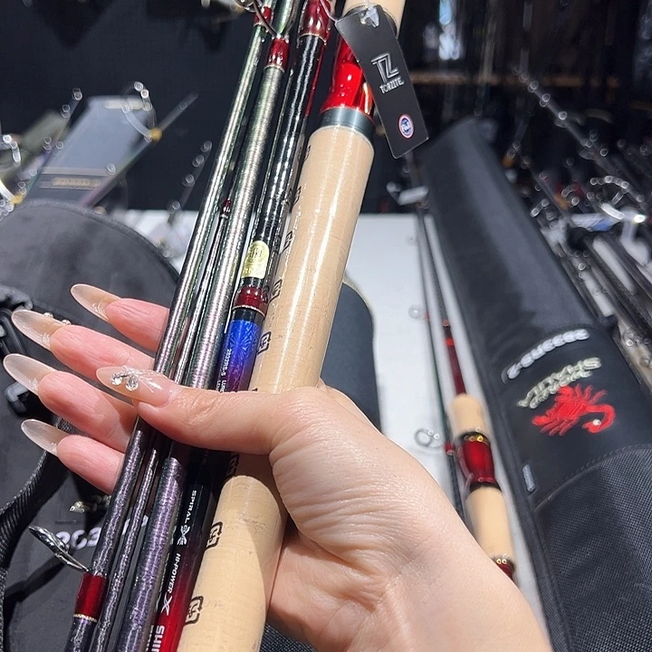 㞮***！碳素2.4m两节路亚杆