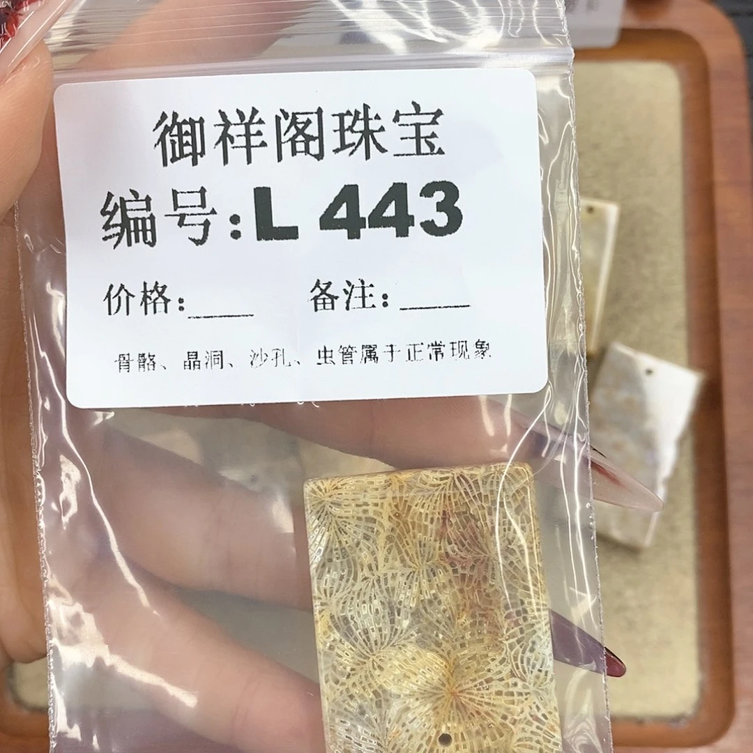 硅化珊瑚（珊瑚玉）颈饰未镶嵌麦****)