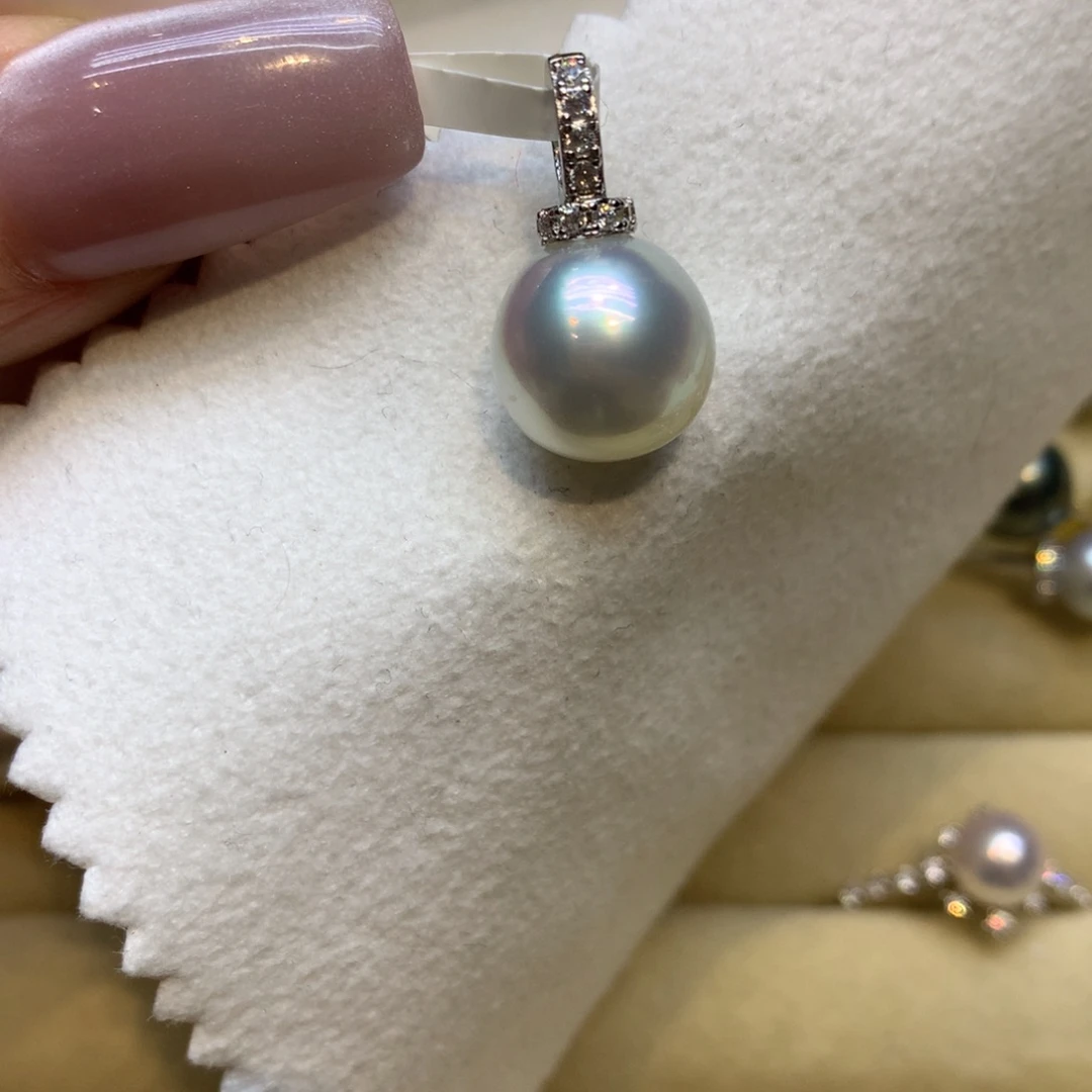 颈饰银S925镶嵌海水珍珠