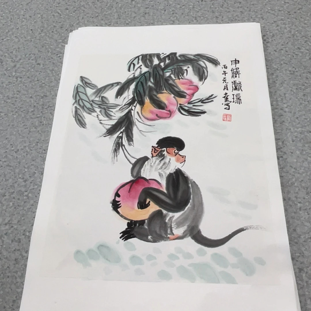 国画1.4平尺国画作品