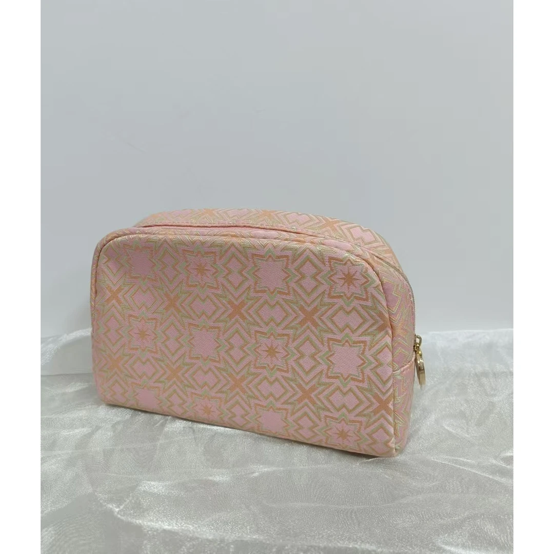 【宝】粉色刺绣收纳包444