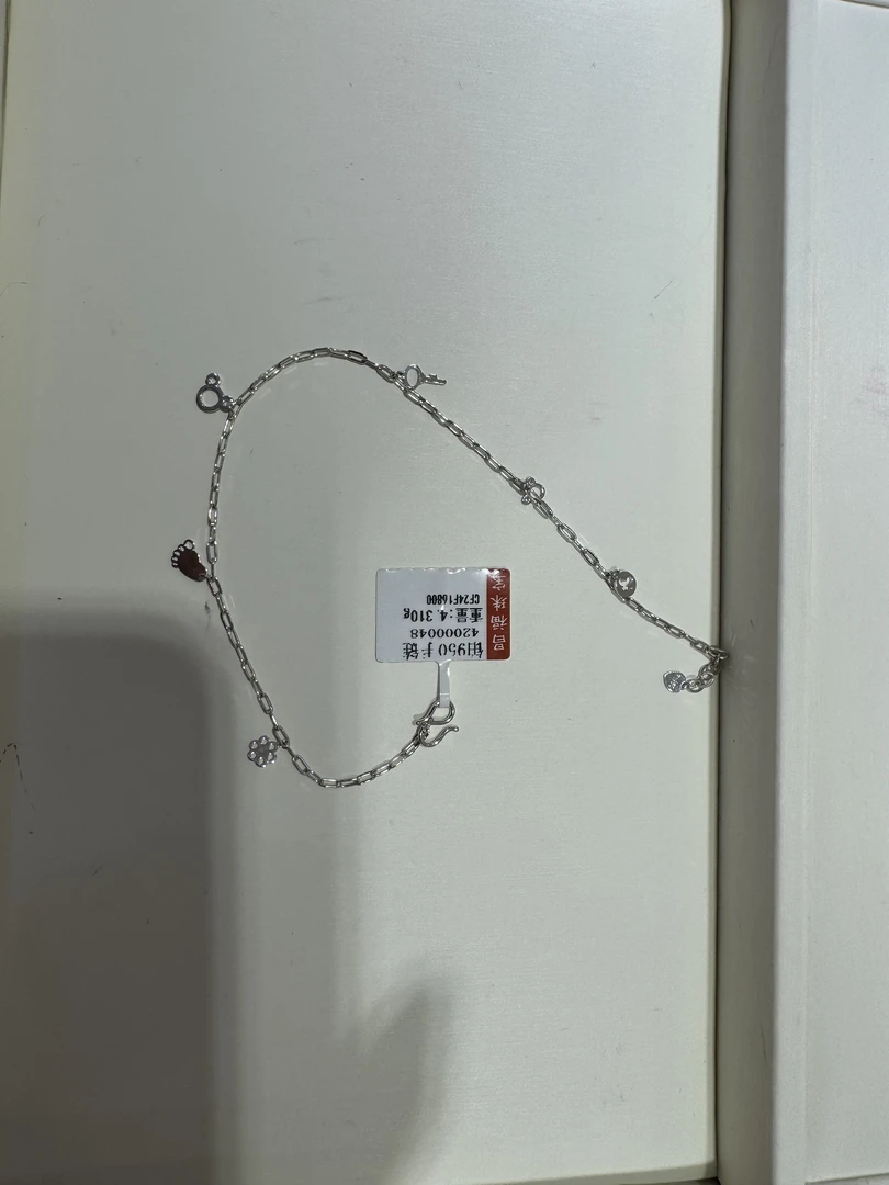铂金脚链pt950 42000048
