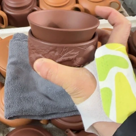 紫砂茶壶1****哥底槽清主人杯