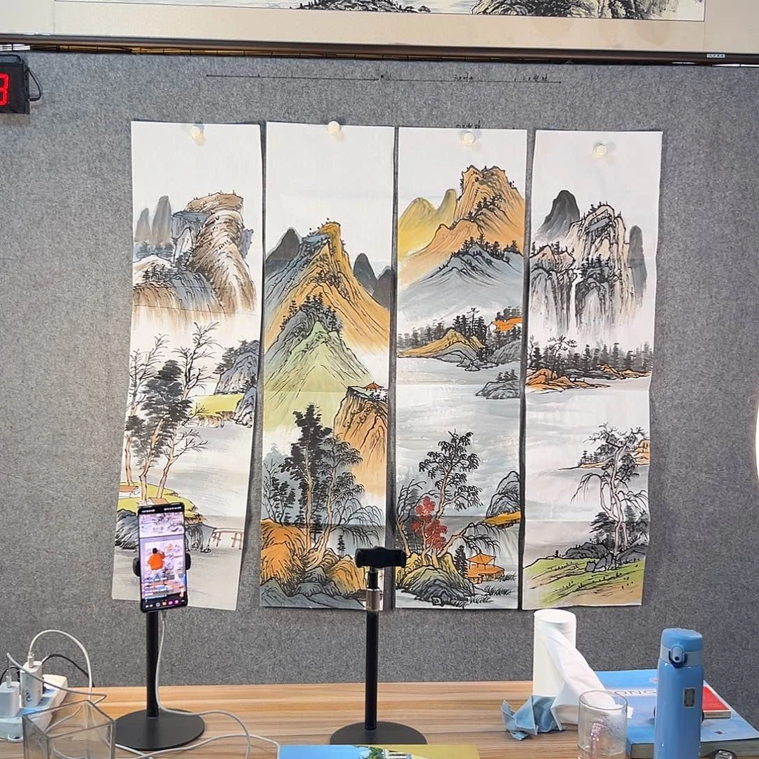 国画509 牡丹等植物生长于这里