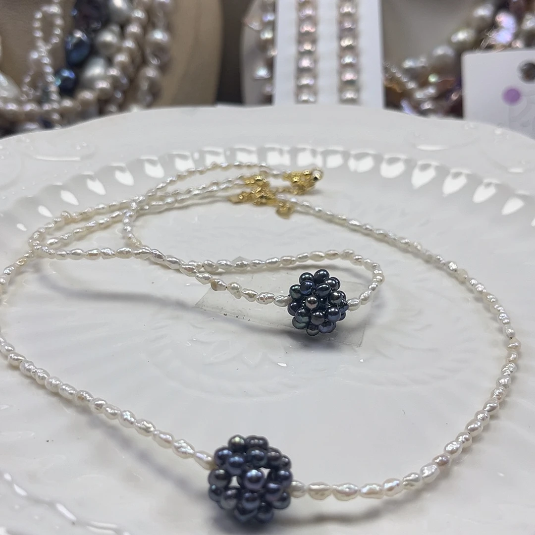 项链未镶嵌淡水珍珠【纯恬】多样性发货发一