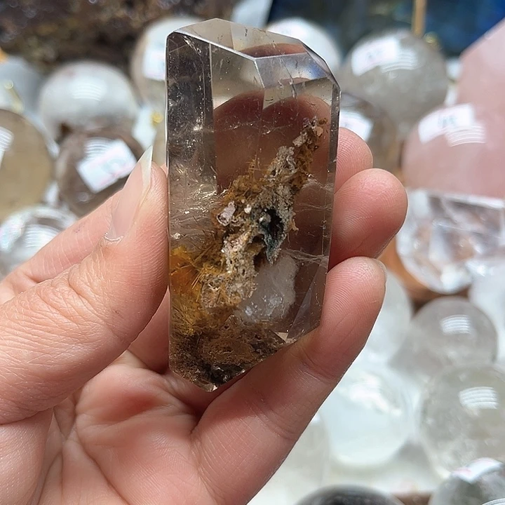 烟晶88克幽灵随形未镶嵌