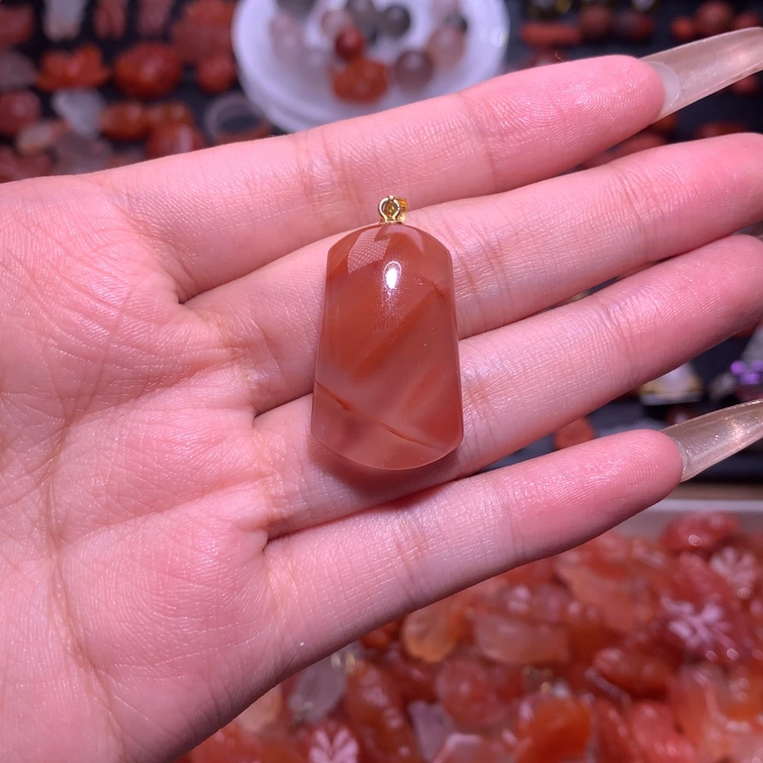 未镶嵌南红玛瑙珠宝半成品吊坠1