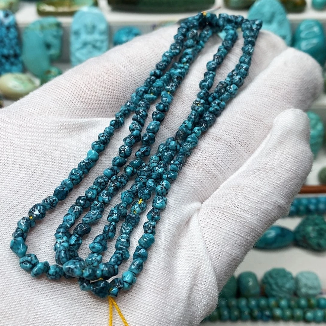 绿松石未镶嵌原矿绿松石地大质检