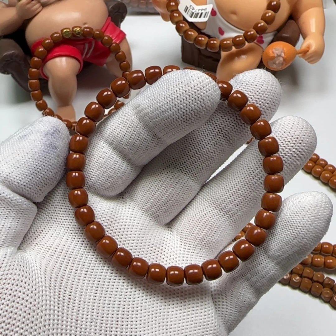 圣***树橄榄核手串/手链老挝核尖单圈6.5