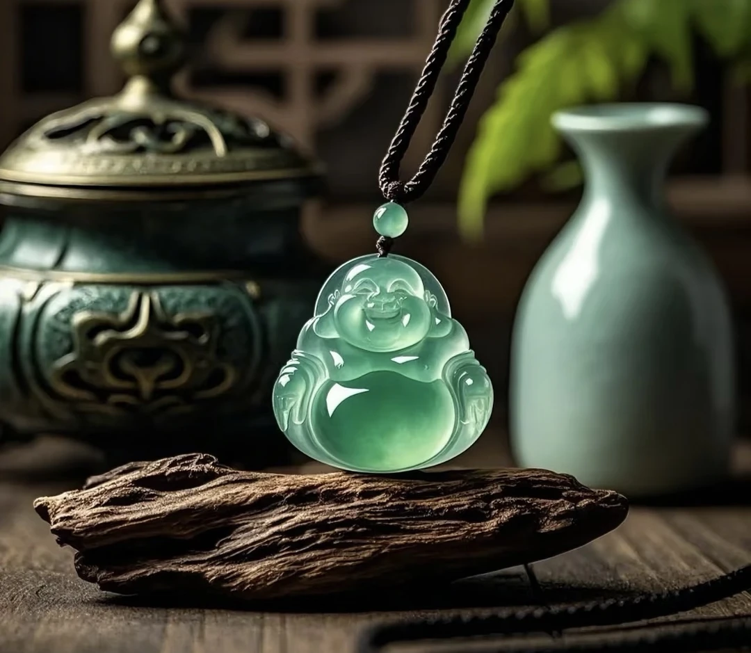 天然A货翡翠佛公