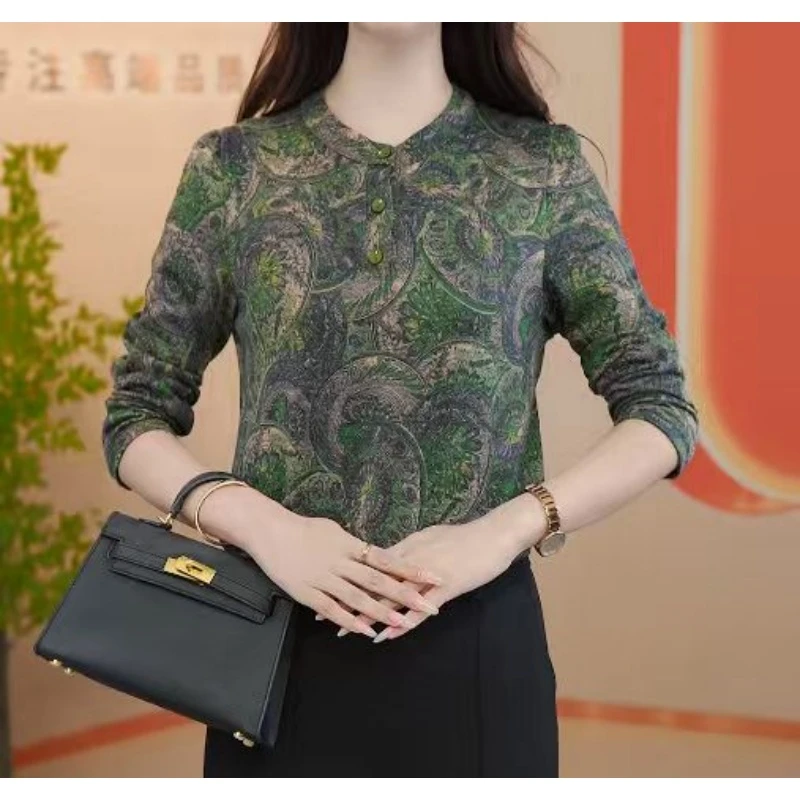 CX069【出口原单】法式高级优雅百搭显瘦遮肉衬衫-珈珈
