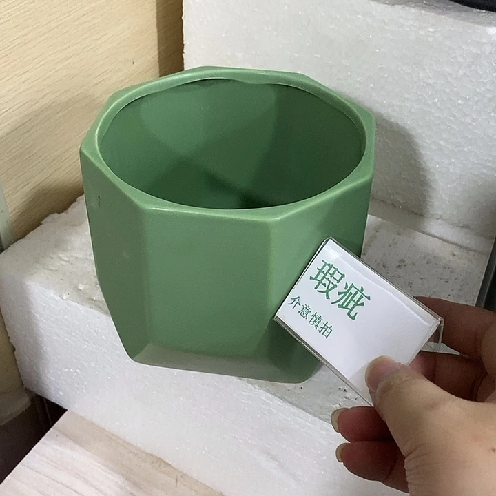紫砂花盆多肉植物盆瑕疵有孔