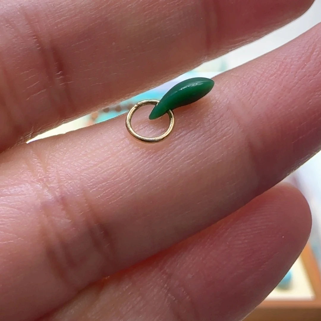 绿松石配饰18K金镶嵌