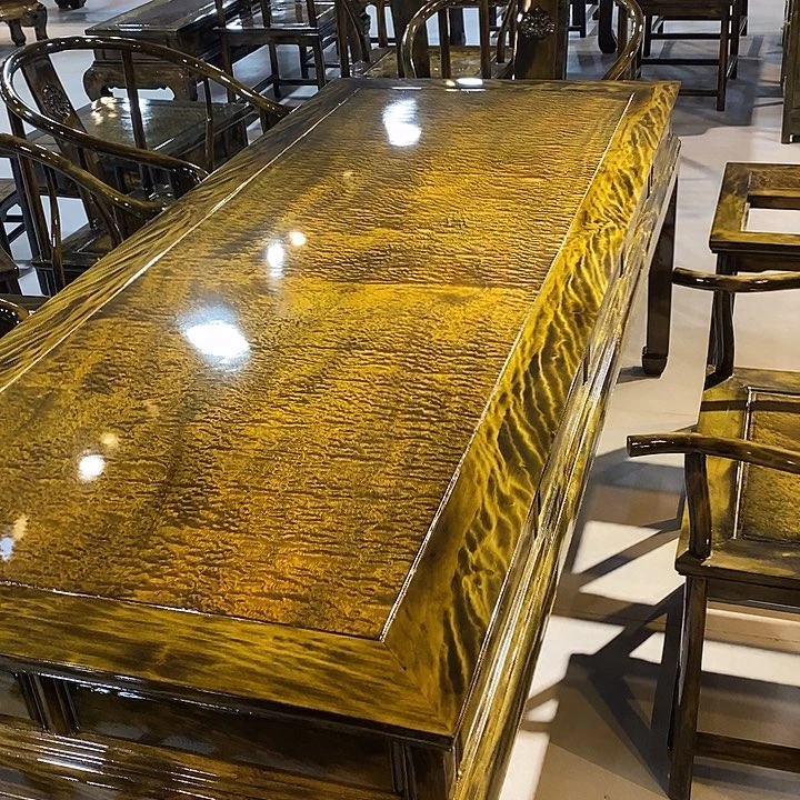 楠木茶桌2.12m八件套