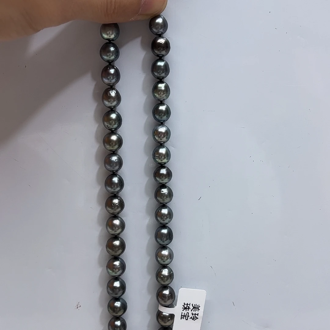 银S925镶嵌海水珍珠颈饰