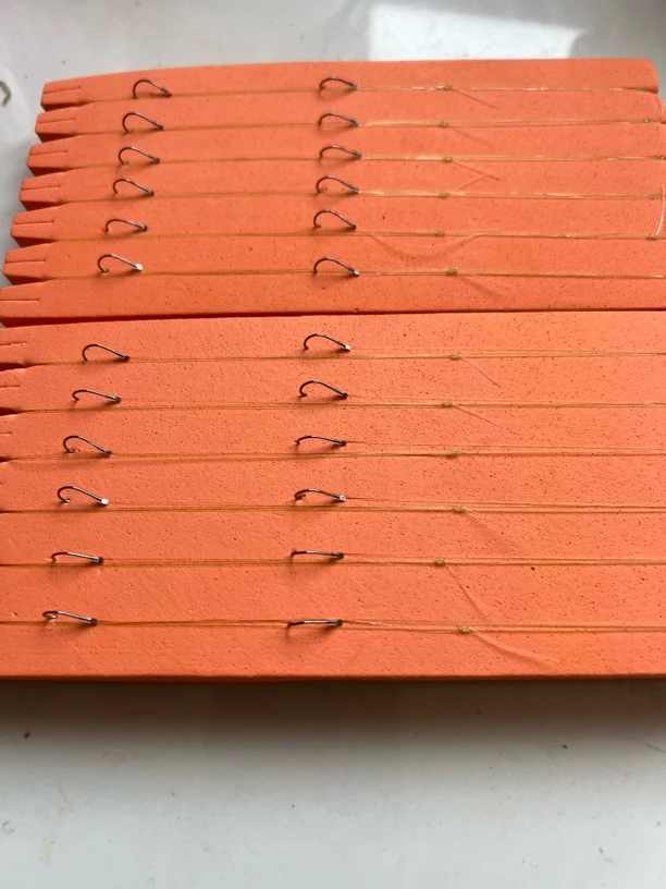 自制串钩0.3号0.5号0.8号12付起拍鱼钩（12付起拍）