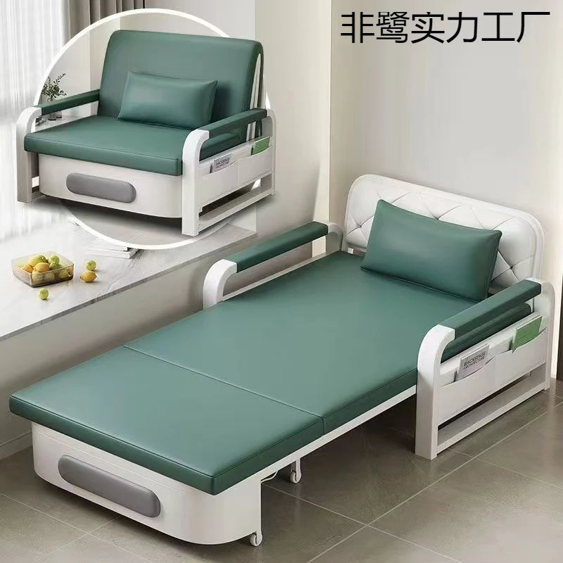 多功能沙发床经济型客厅阳台小户型家用简约可推拉储物折叠床两用