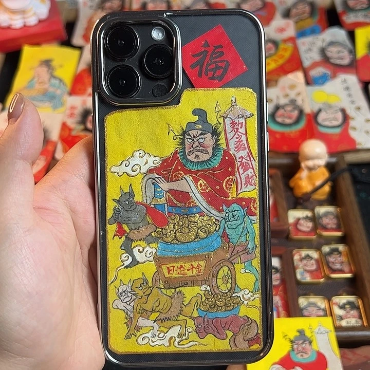 王***Q纯手绘钟馗文创画
