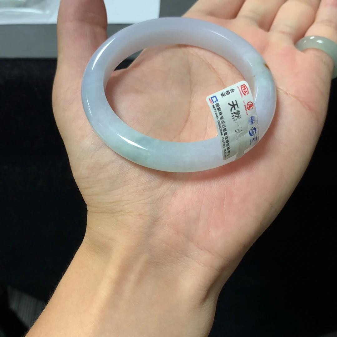 翡翠未镶嵌手镯8号57