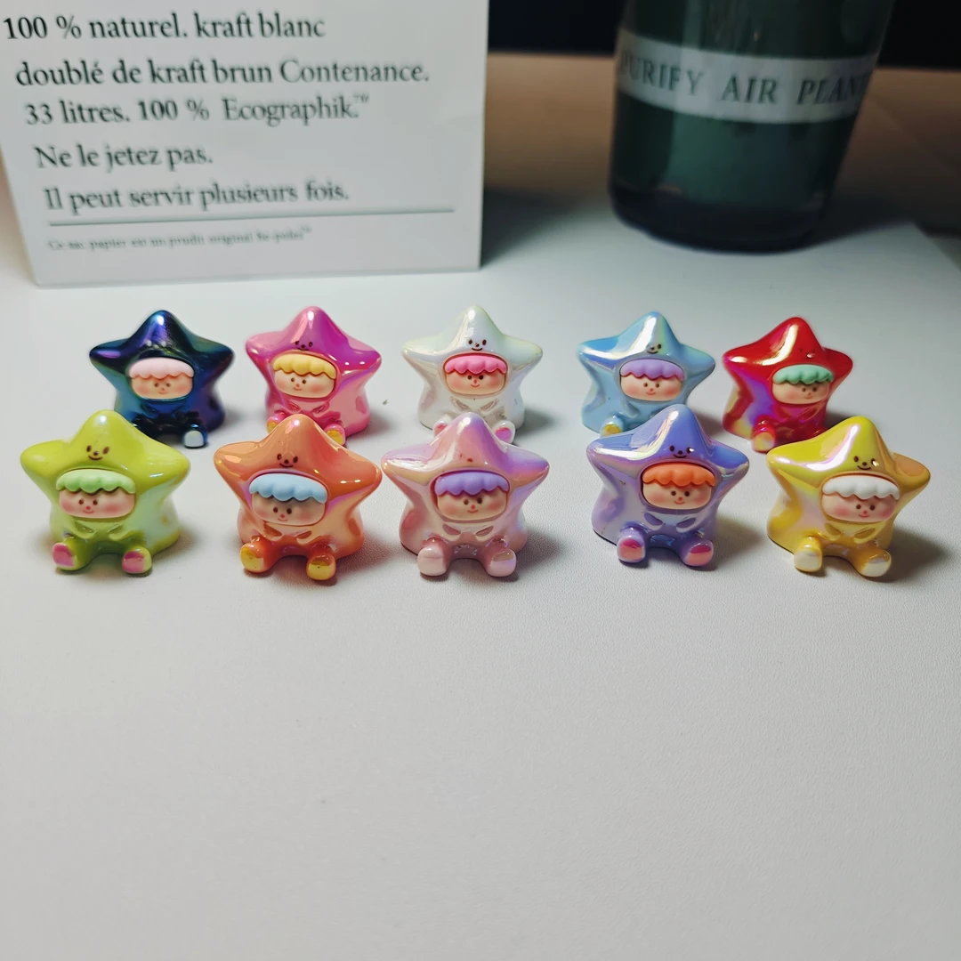 【九宫格】可爱立体电镀二代幸运星李四