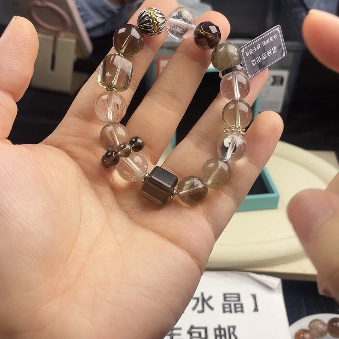 水晶手链银S925镶嵌