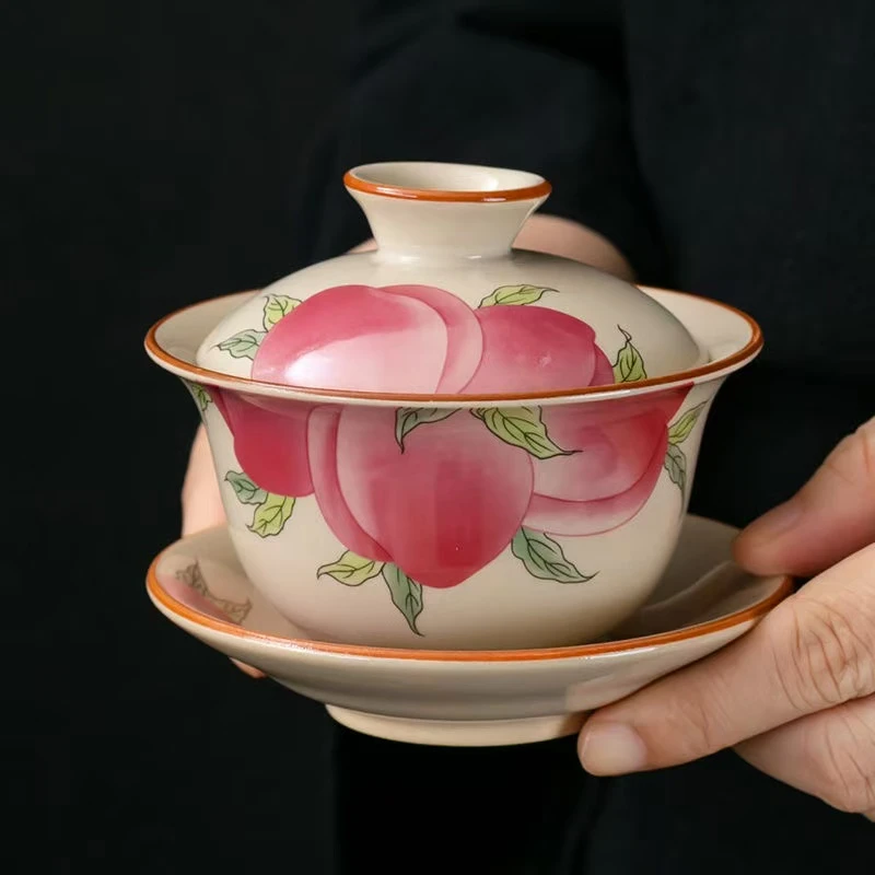 汝窑九桃三才盖碗87