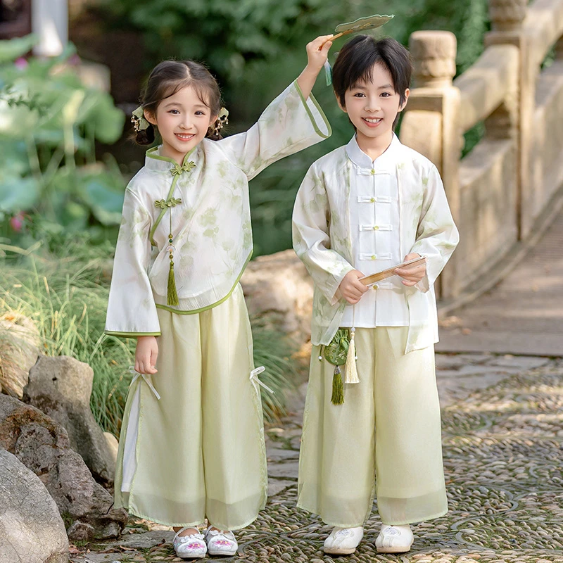 儿童汉服2025新款男女童中国风高端唐装幼儿园古风超仙国学演出服