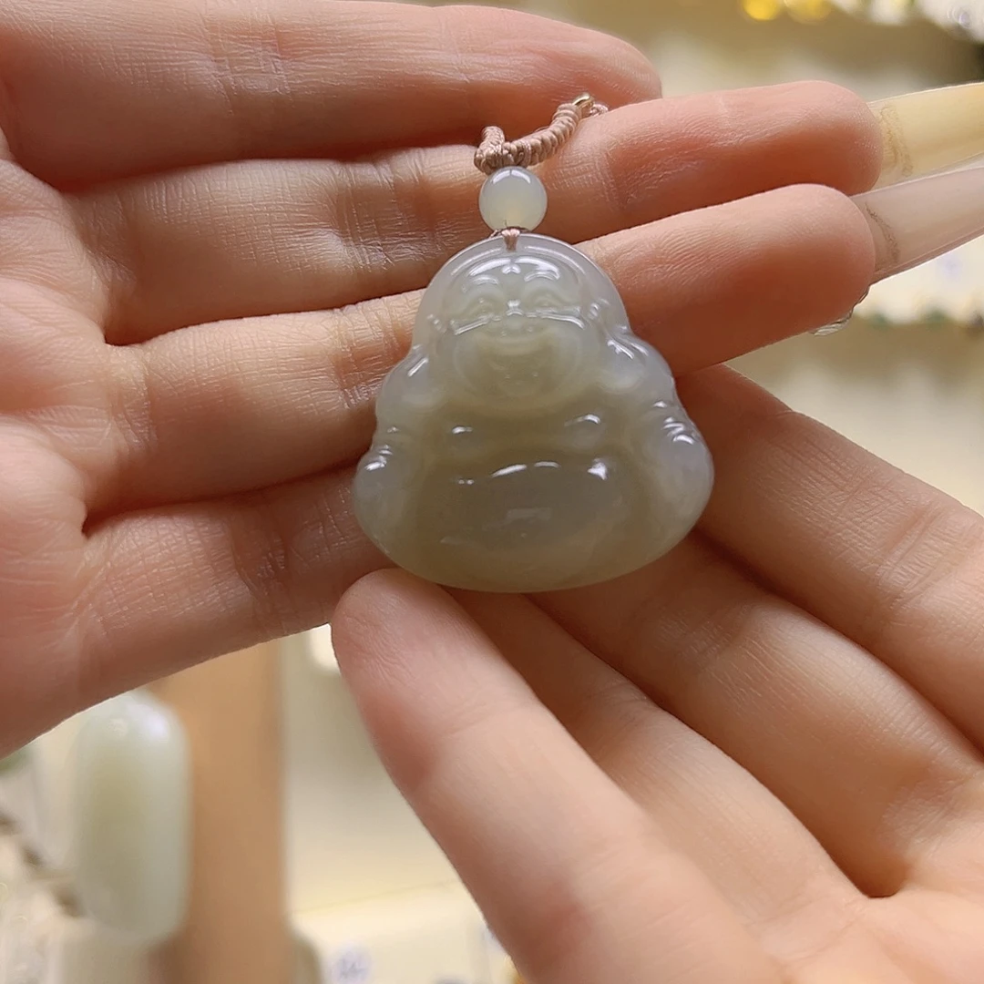 一***糖和田玉未镶嵌吊坠(赠链)