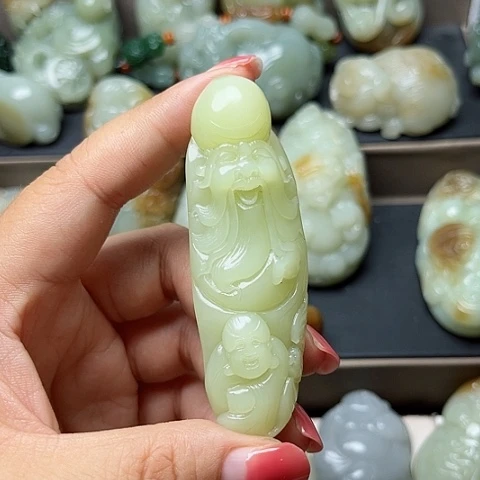 和田玉未镶嵌颈饰J****1