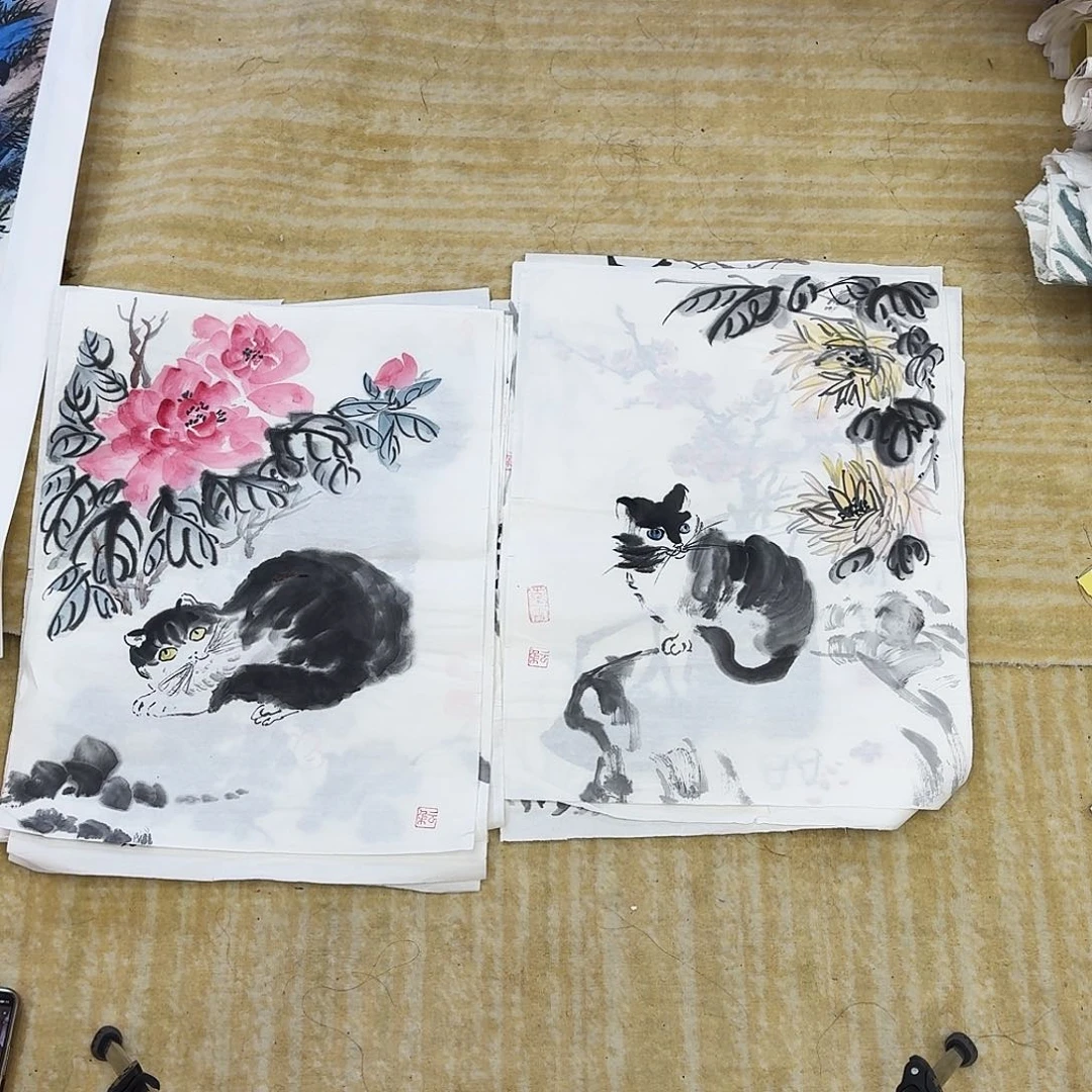 国画两张小尺幅手绘作品