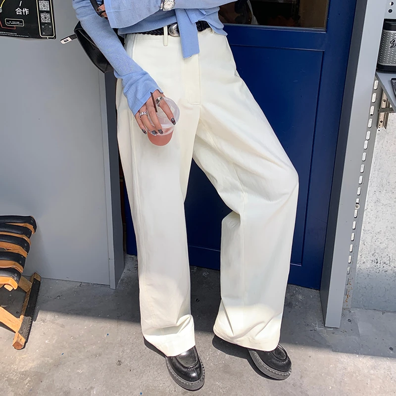 【休闲日记】RARE ME秋冬宽松高腰阔腿裤休闲时髦显瘦香蕉长裤