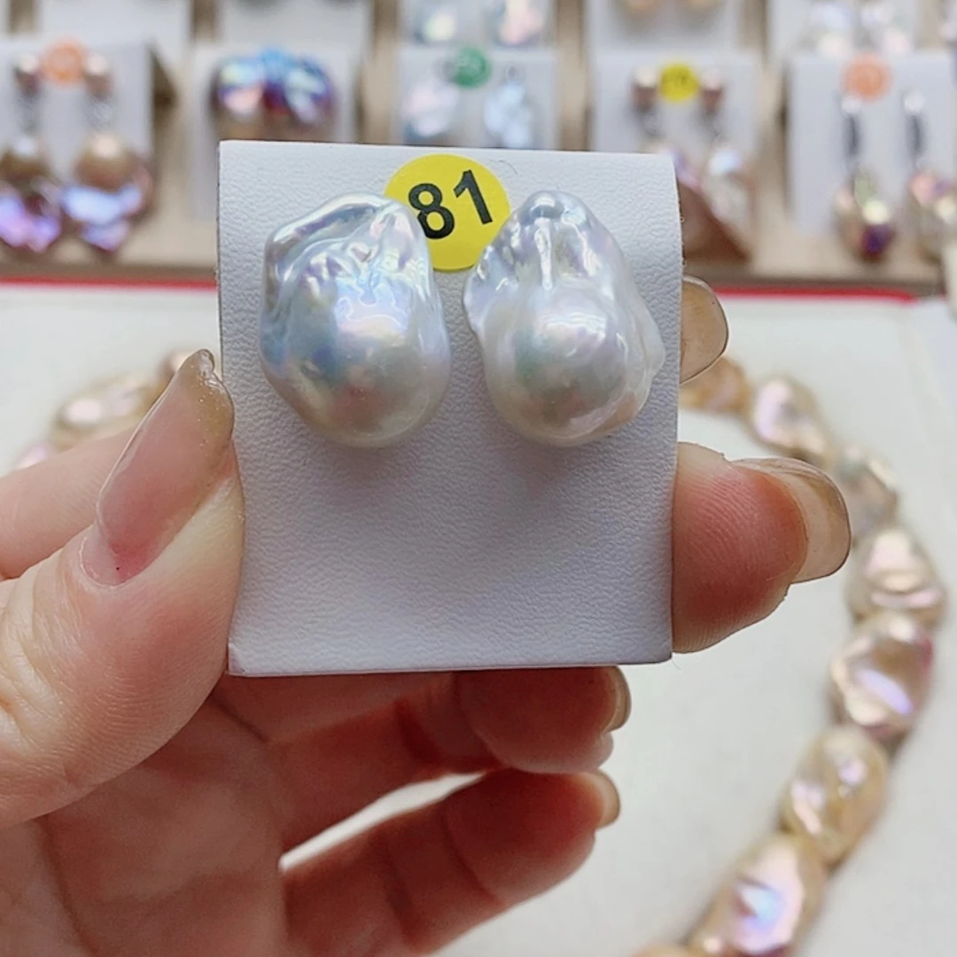 【闪购商品】淡水珍珠耳饰银S925镶嵌