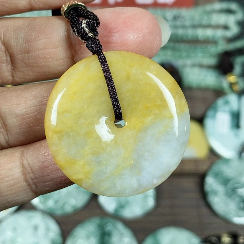 【闪购商品】翡翠颈饰未镶嵌玉吊坠翡翠玉平安扣